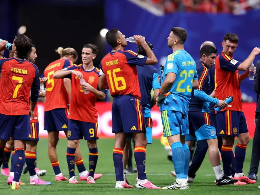 water break laga spanyol vs tanjung verde